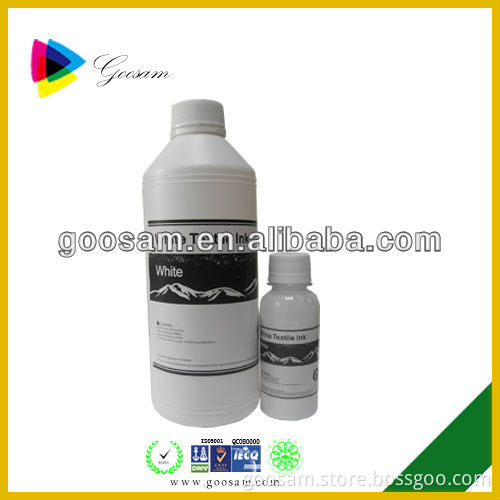 The best white ink for digital textile inkjet printer directly printing on cotton garment